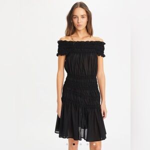 Tory Burch Black smocked dress